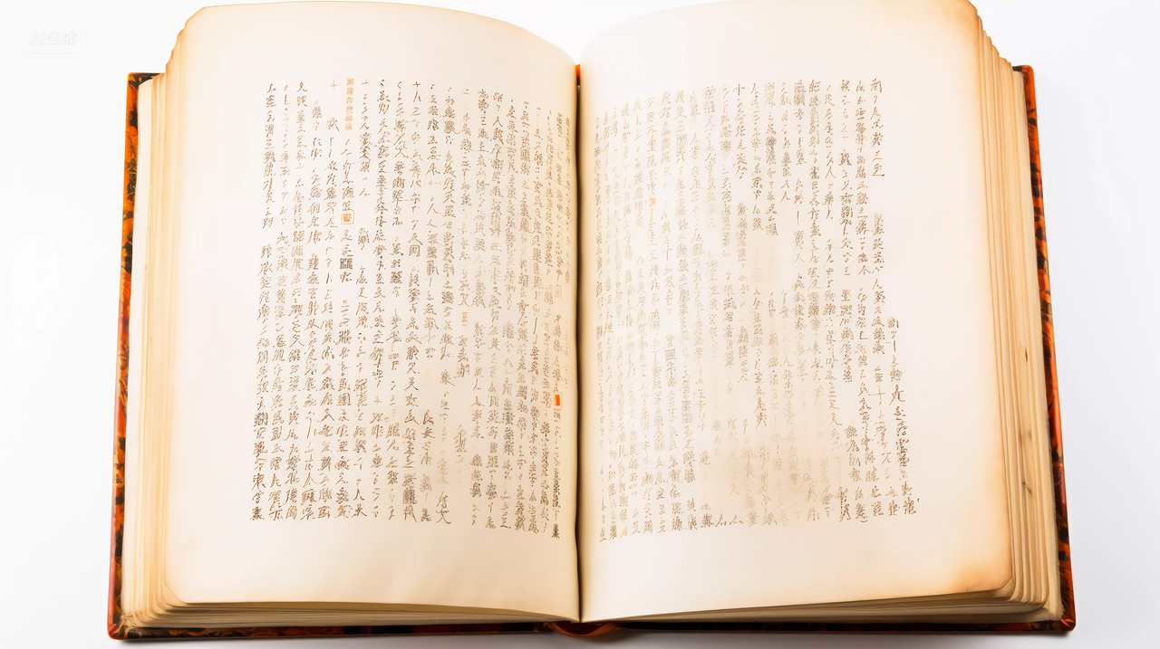 古书陈旧纸质泛黄暖色读书阅读学习世界读书日知识文化