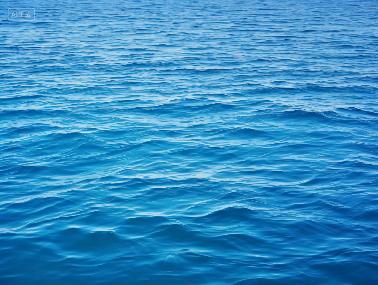 平静的蓝色海面海洋海海水电脑壁纸风景世界海洋日