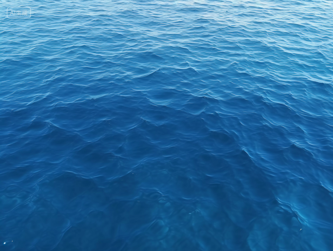 平静的蓝色海面海洋海海水电脑壁纸风景世界海洋日