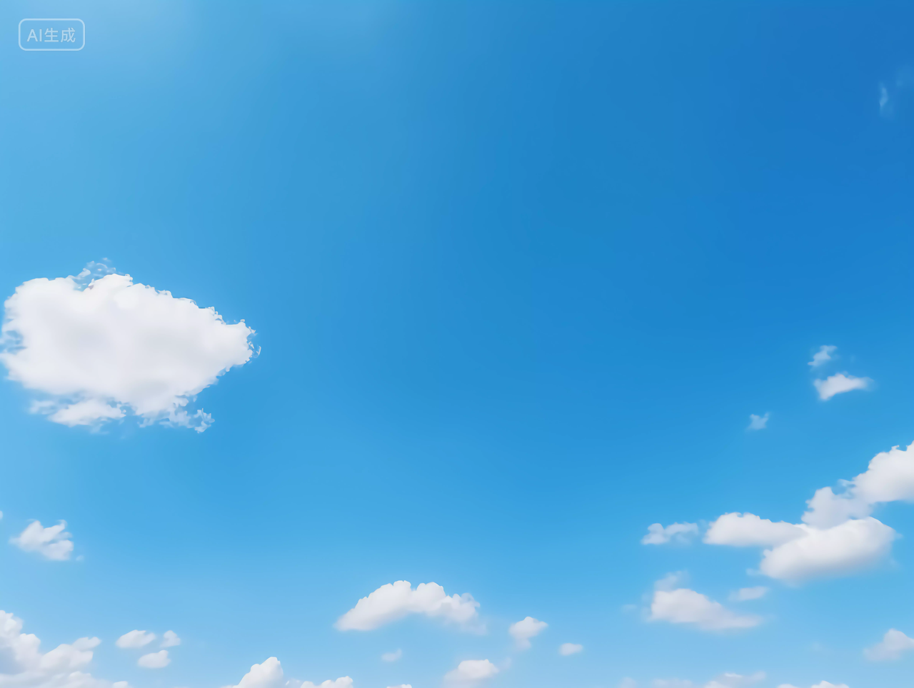 蓝天天空蓝色天空背景自然风景壁纸清新电脑壁纸