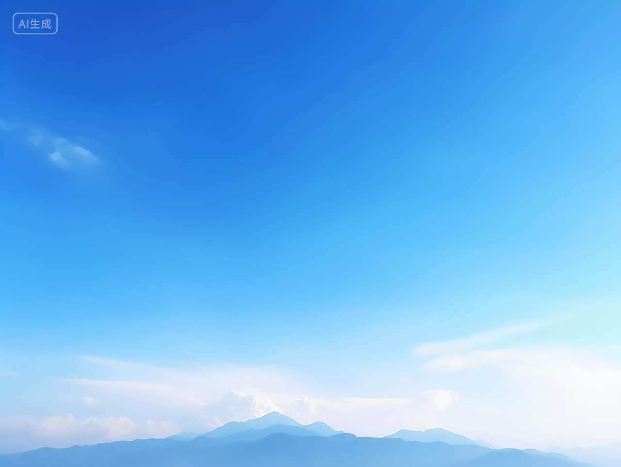 蓝天天空蓝色天空背景自然壁纸清新电脑壁纸