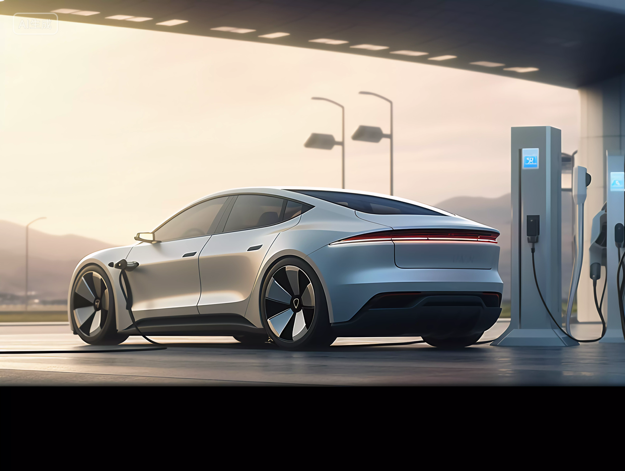 新能源电动汽车与科技充电桩汽车科技汽车