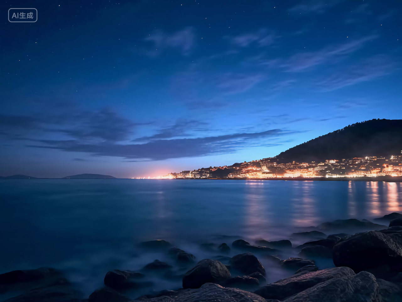 天空背景风景图星空夜晚天空