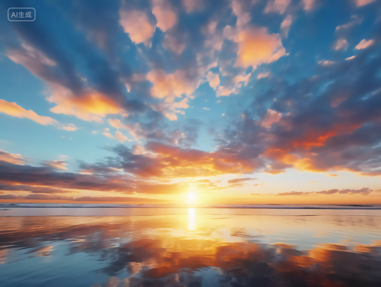 天空背景风景图日出天空夕阳晚霞