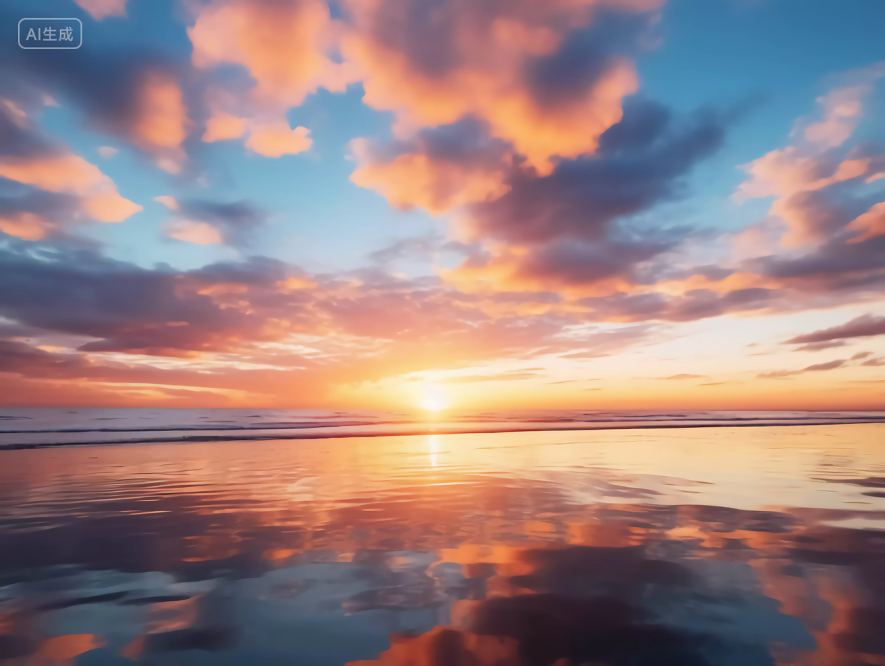 天空背景风景图日出天空夕阳晚霞