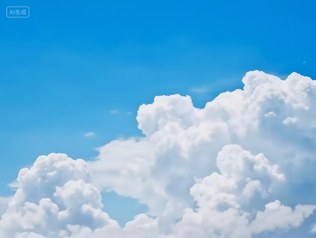 蓝天白云蓝天天空蓝色天空背景自然风景壁纸清新