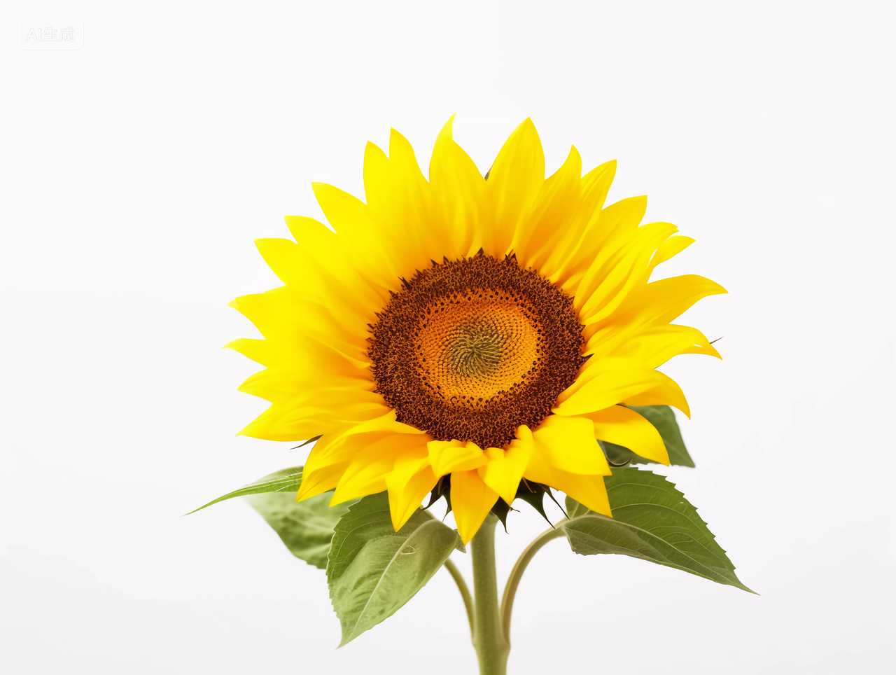 向日葵花朵清新美好希望鲜花花束向日葵黑底