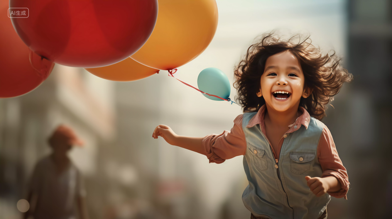 儿童节气球儿童节人像儿童节图片61儿童节儿童与气球快乐幸福的未成年儿童小学生笑容嬉戏玩耍