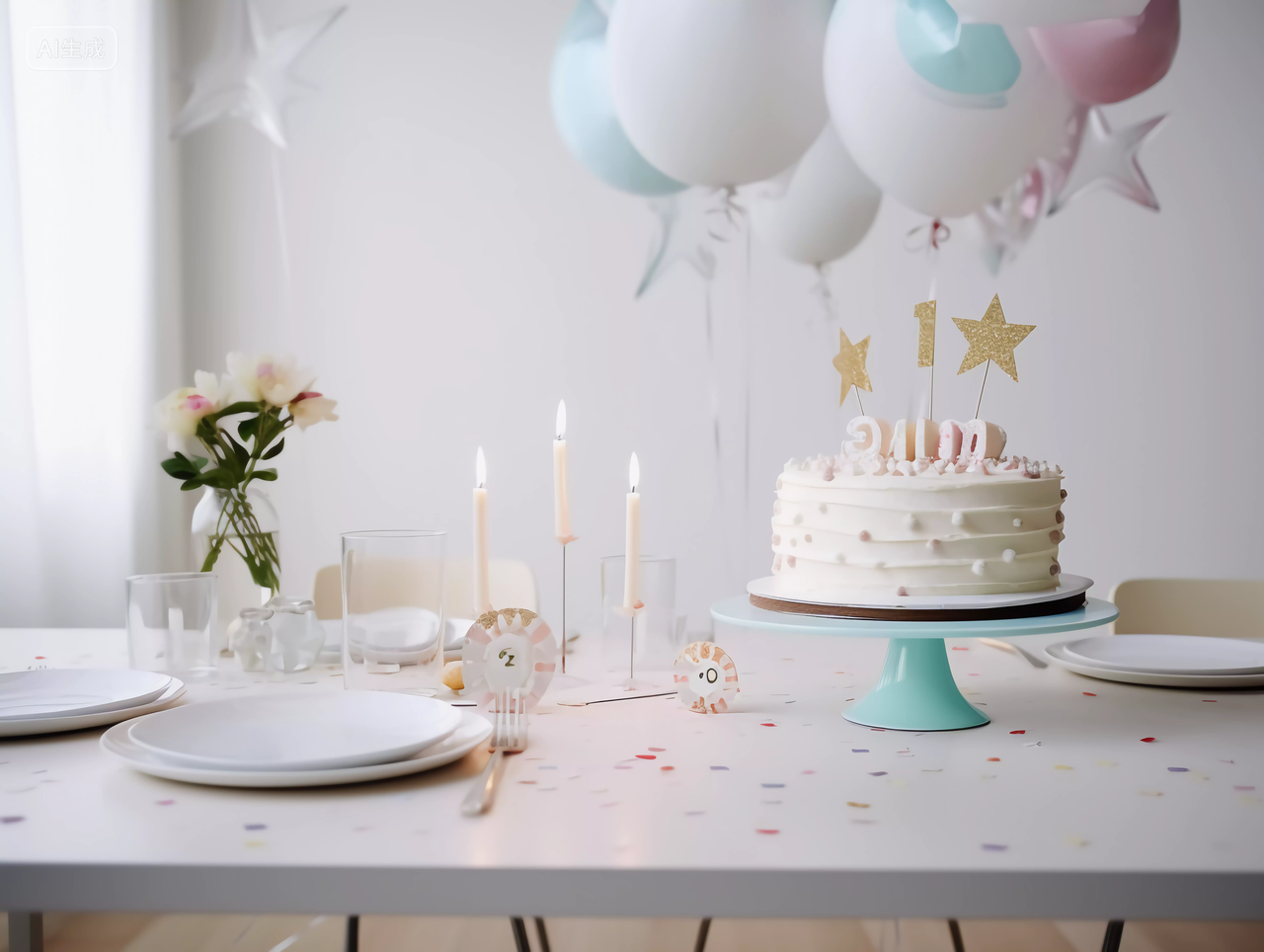 生日派对装饰庆祝祝福生日快乐生日蛋糕HAPPY BIRTHDAY