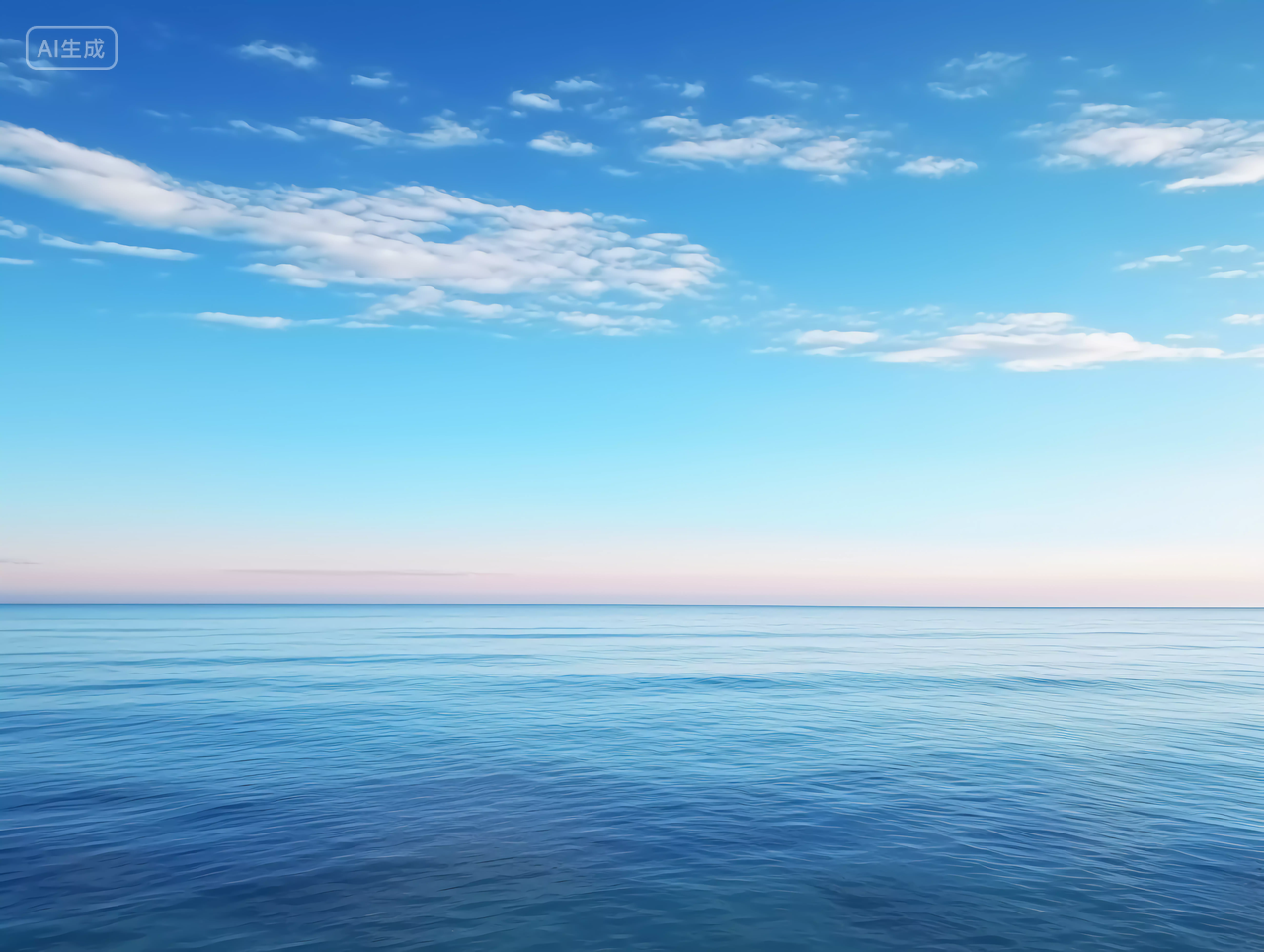 蓝天与海蓝天天空蓝色天空背景自然风景壁纸清新