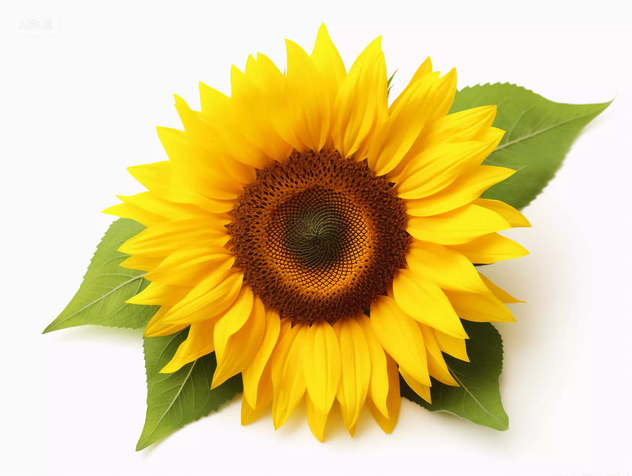 向日葵花朵绿叶清新美好希望鲜花花束向日葵黑底