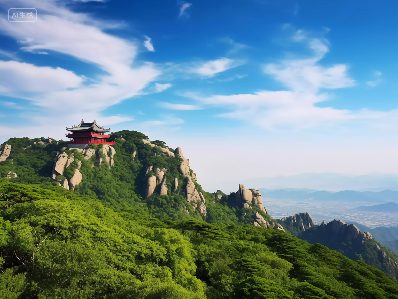 泰山高山风景自然风景自然风光旅游宣传壁纸