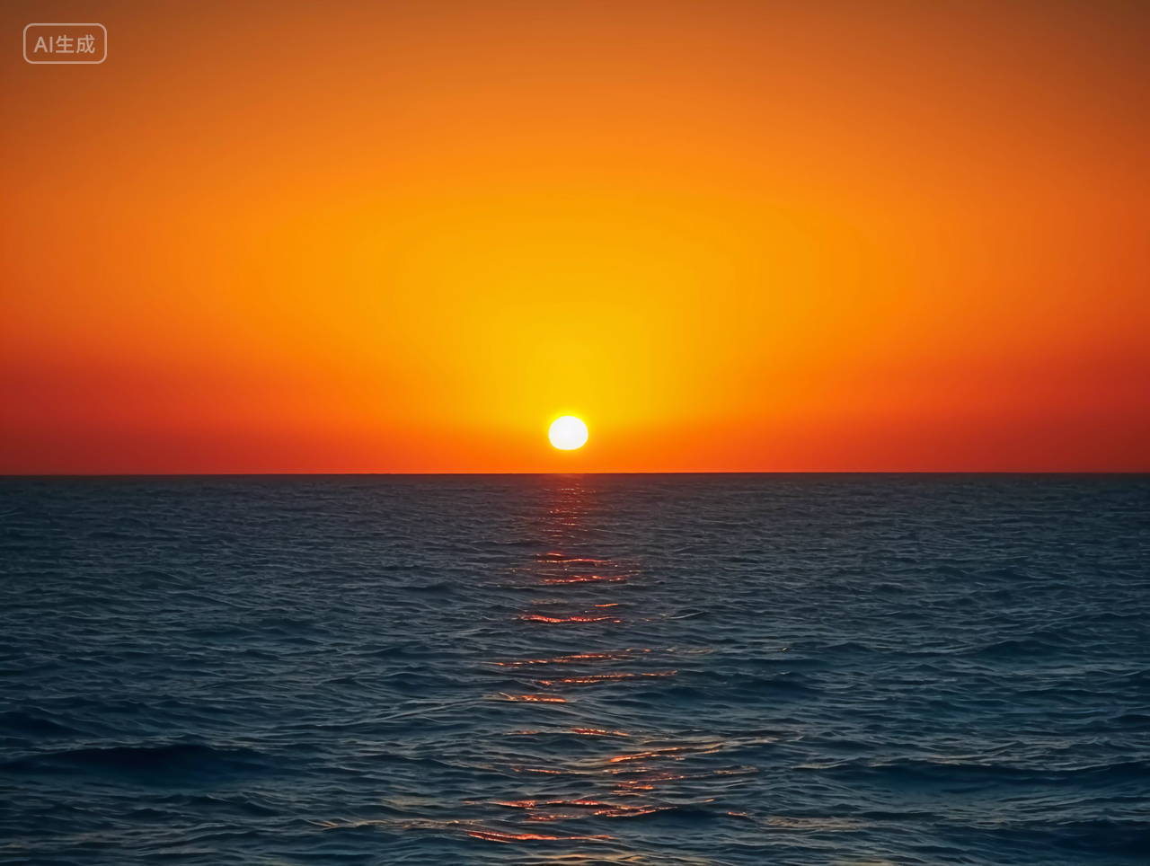 大海日出大海电脑壁纸清新海边背景风景旅游度假宣传