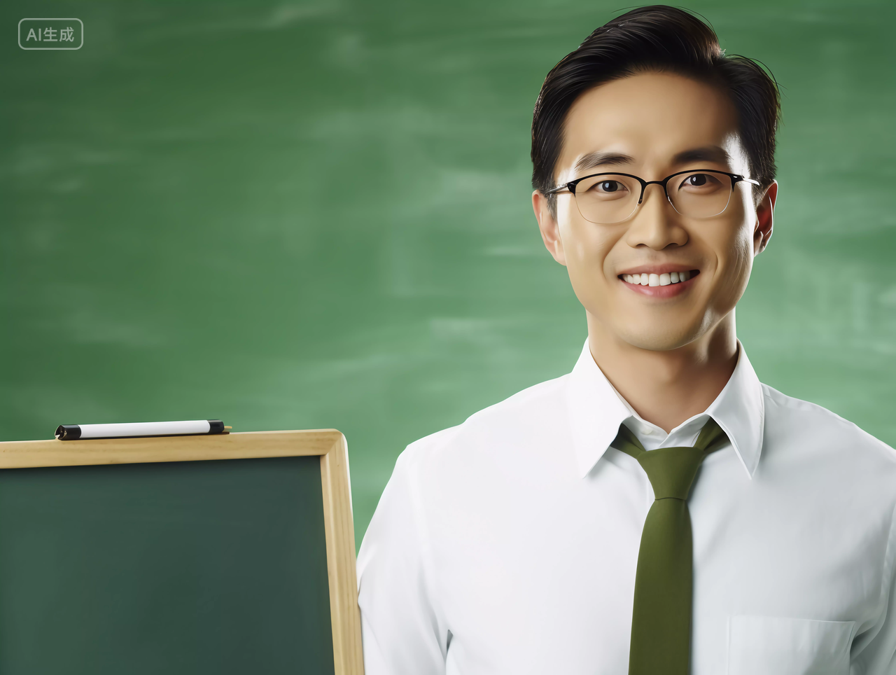 男老师男教师在讲台讲课教师节快乐感恩老师学习教育