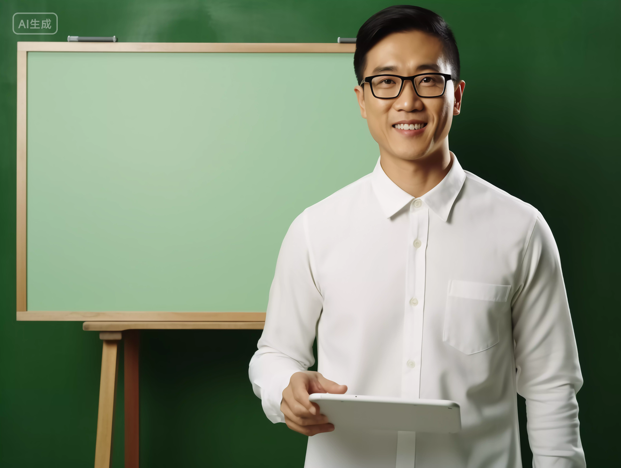 男老师男教师在讲台讲课教师节快乐感恩老师学习教育