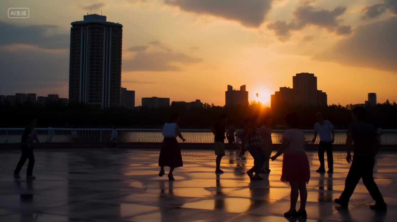 舞蹈中国传统文化中老年健身广场舞老年运动健身健康生活