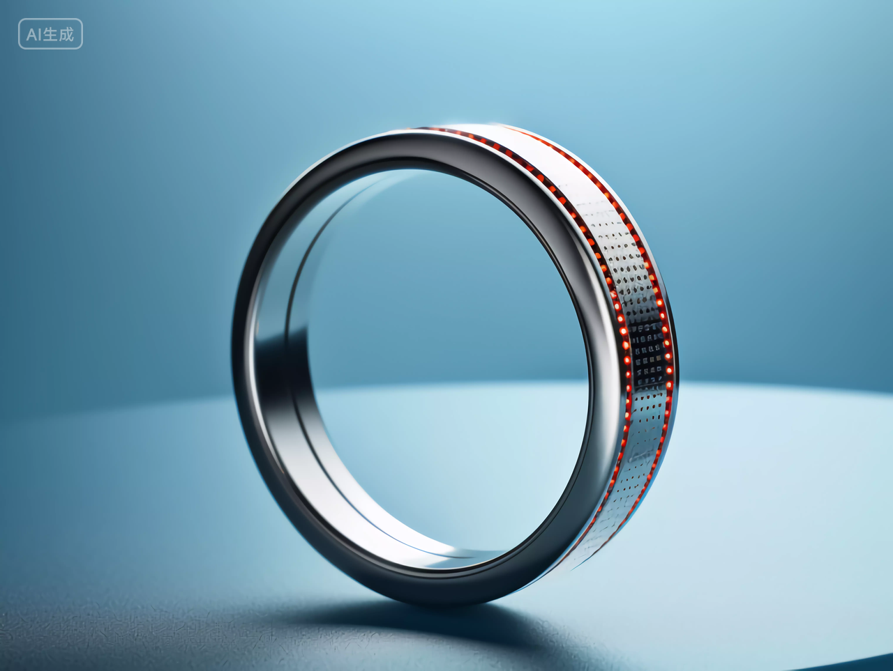 炫酷金属质感零部件科技圆环3D图