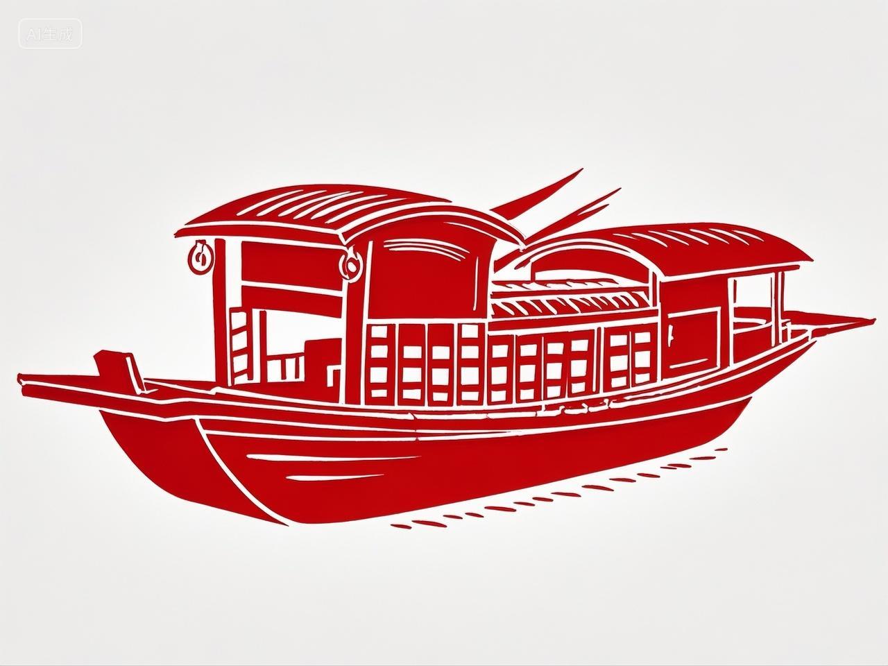 党政风革命风格红船背景素材