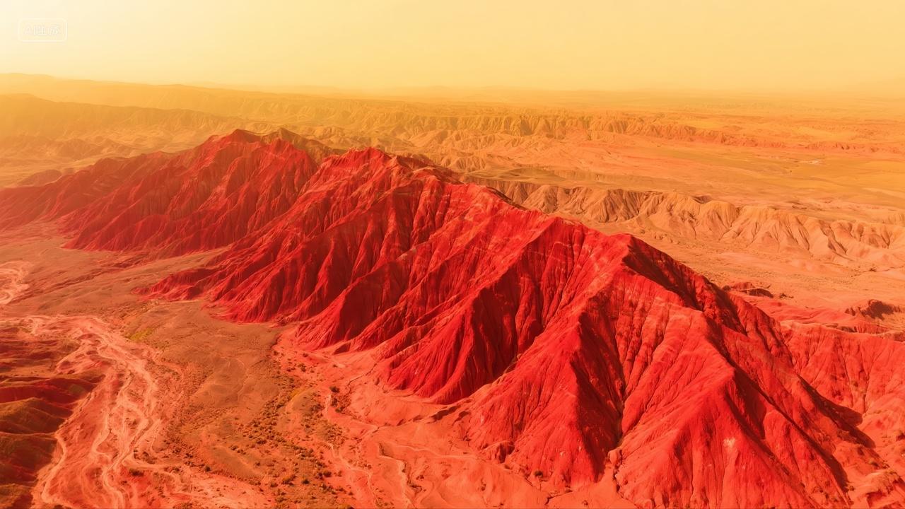 张掖丹霞地貌地质公园旅游自然奇观背景