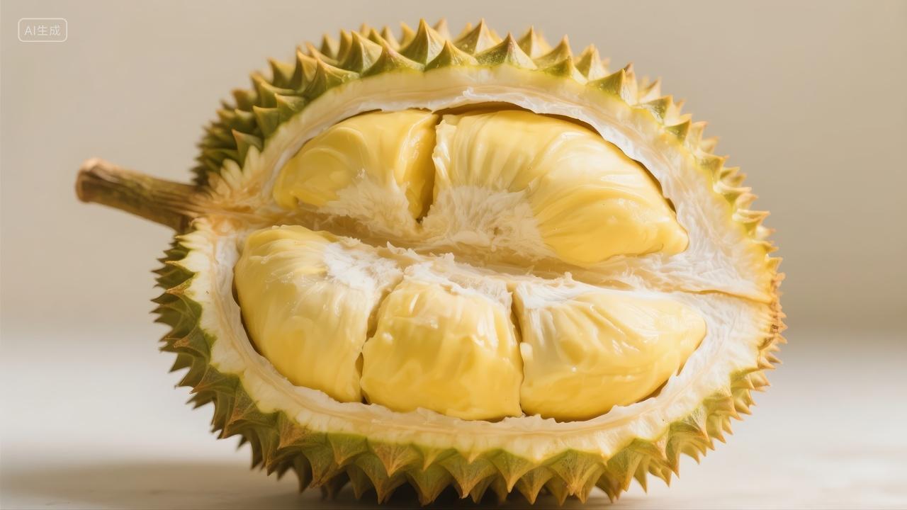夏至节气榴莲水果生鲜电商美食广告背景