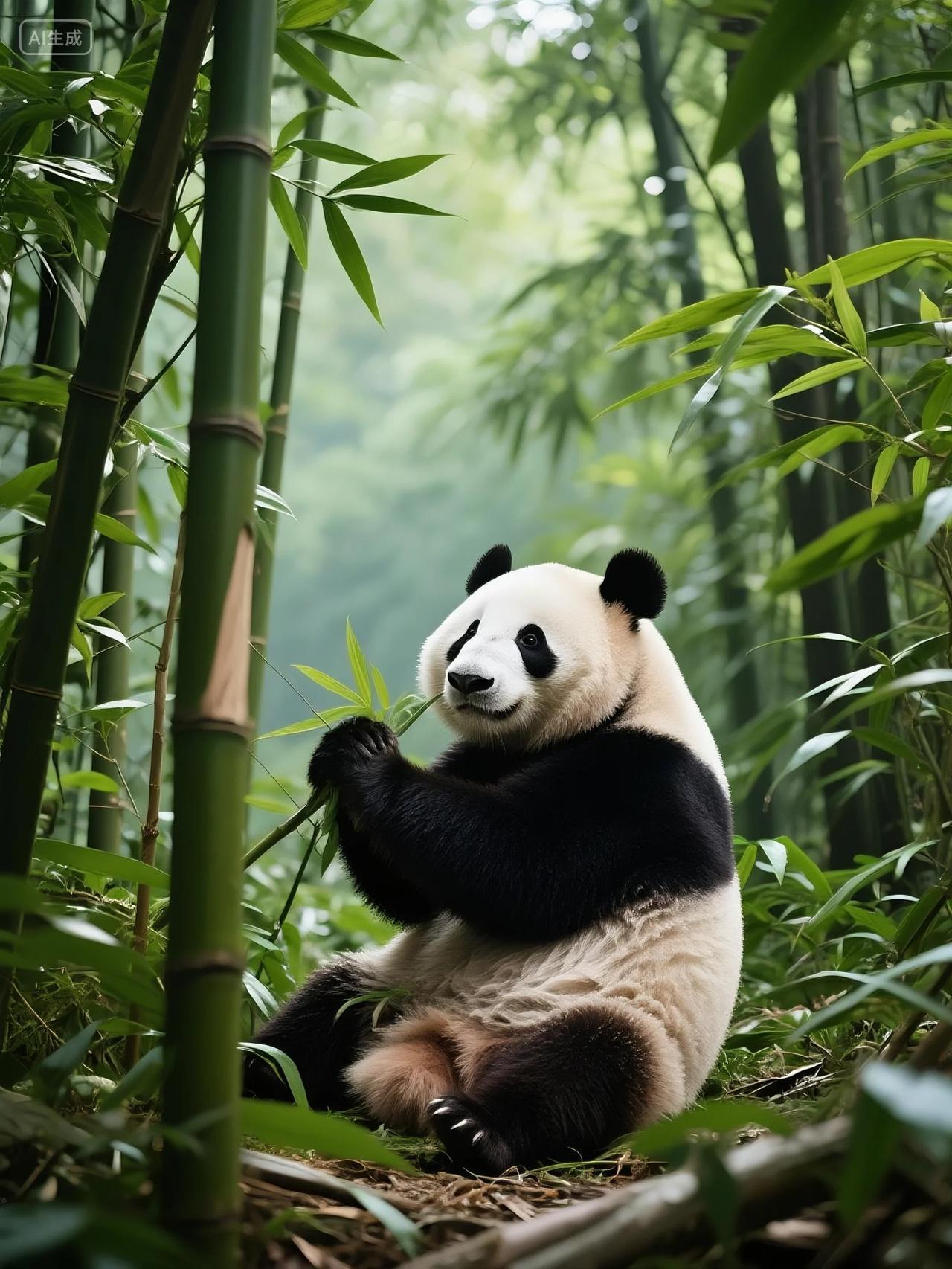 竹林大熊猫
