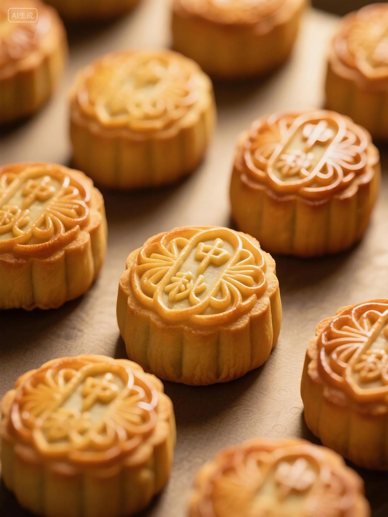 中秋海报月饼广告素材月饼摄影图