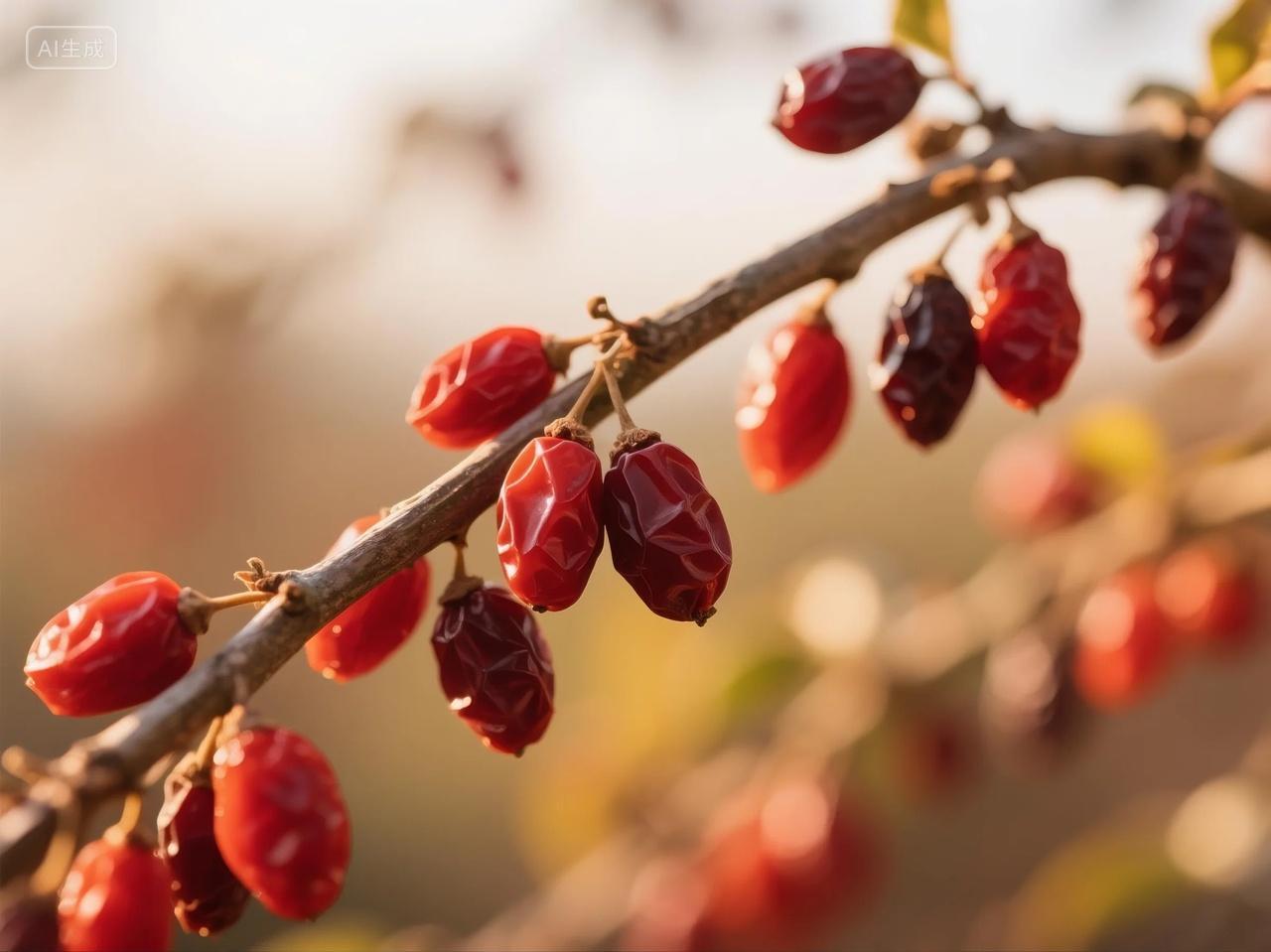 成熟干枸杞图片