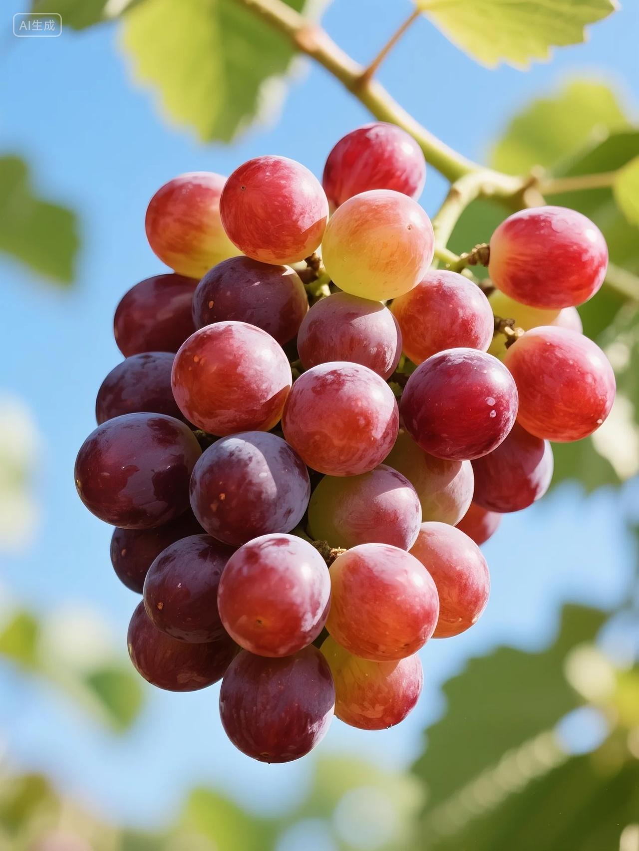 红提葡萄水果摄影