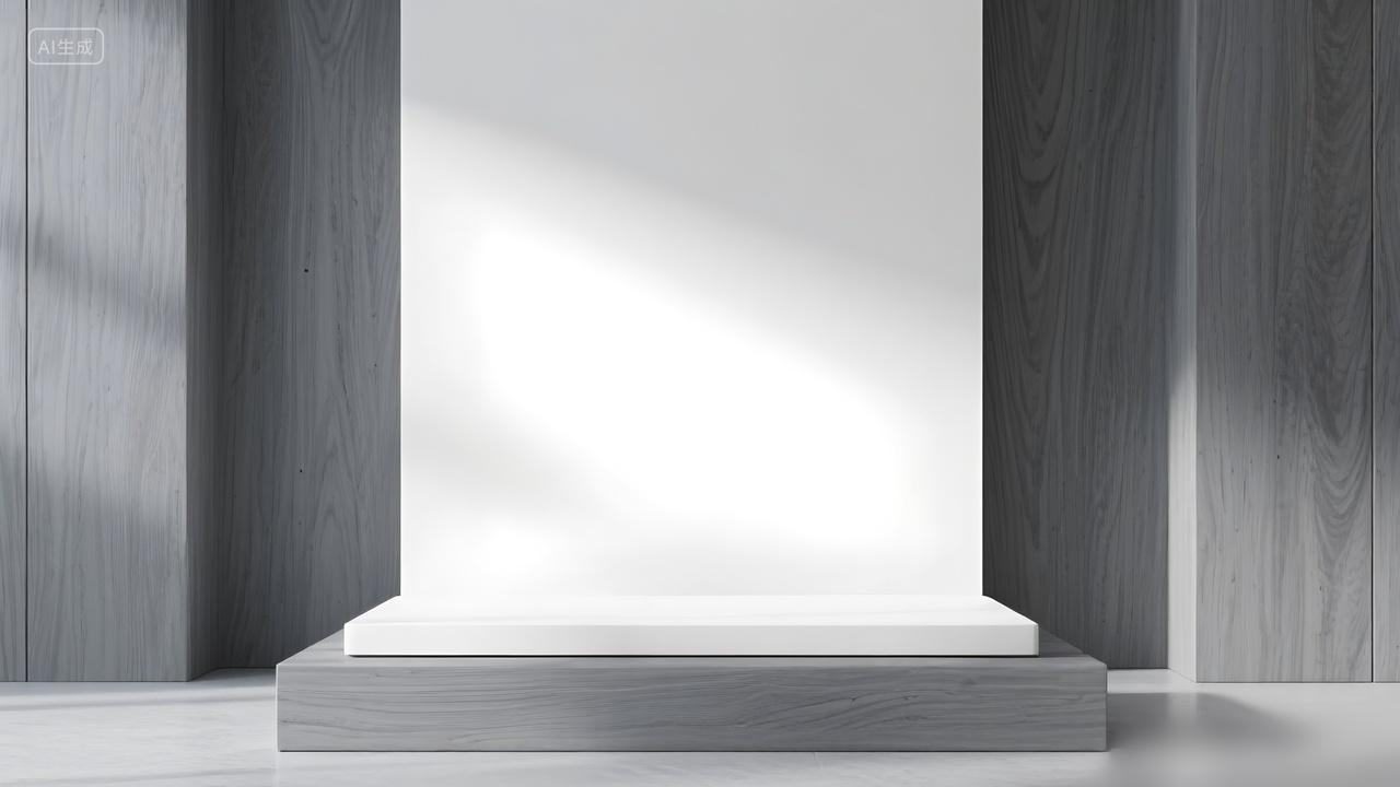 冷淡灰简约时尚电商产品展示背景模版