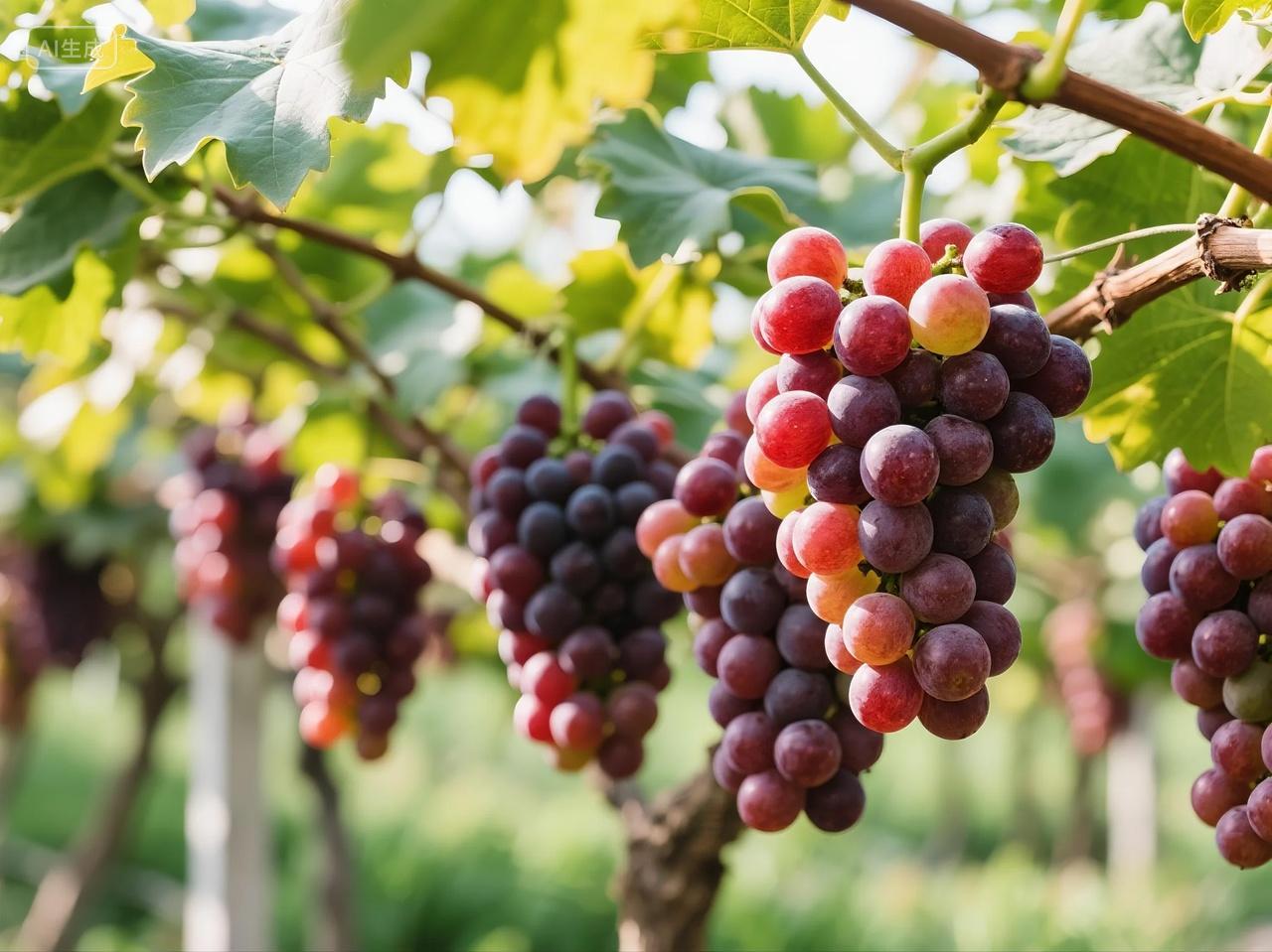 红提葡萄园摄影