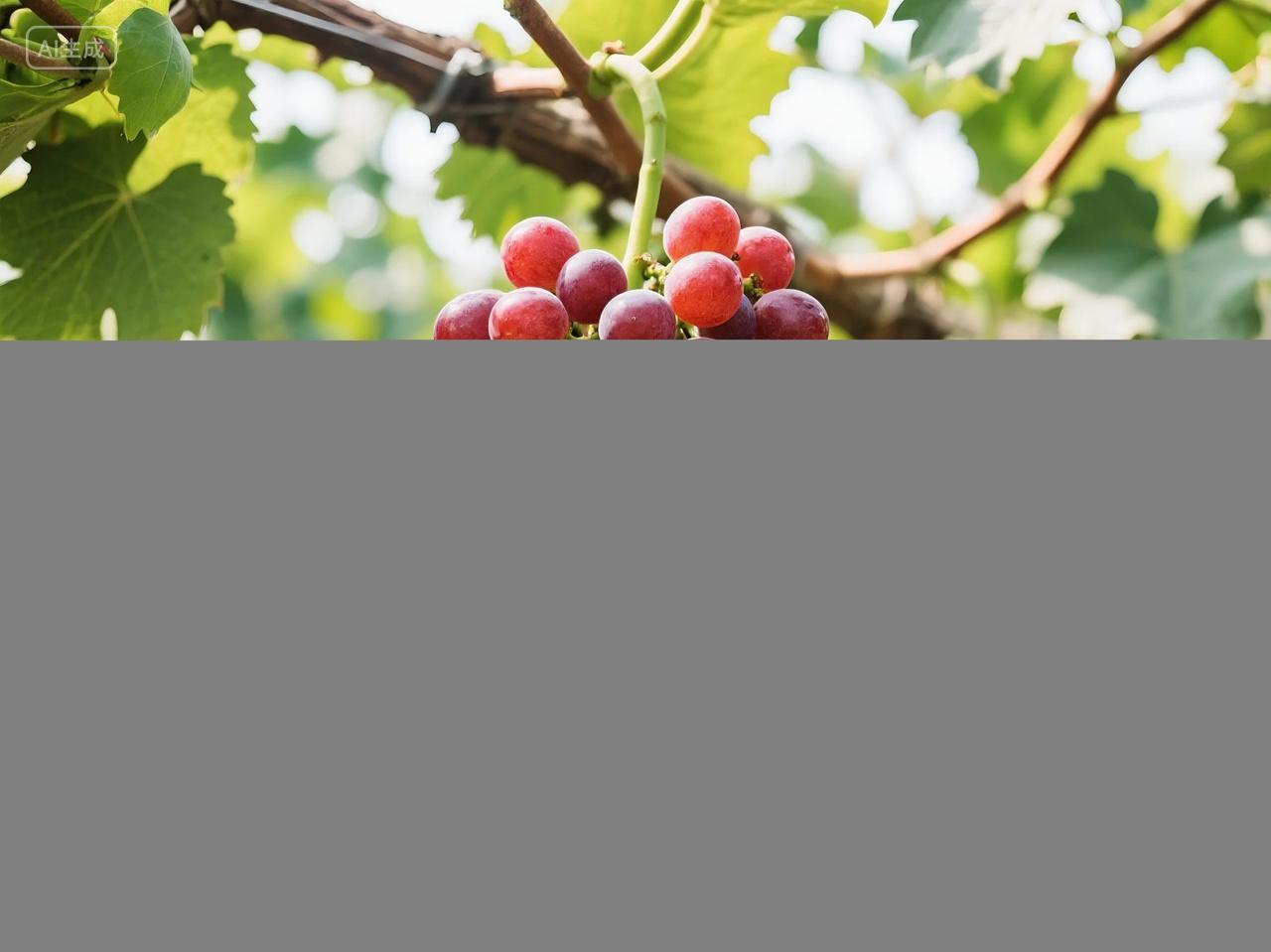 红提葡萄采摘园摄影