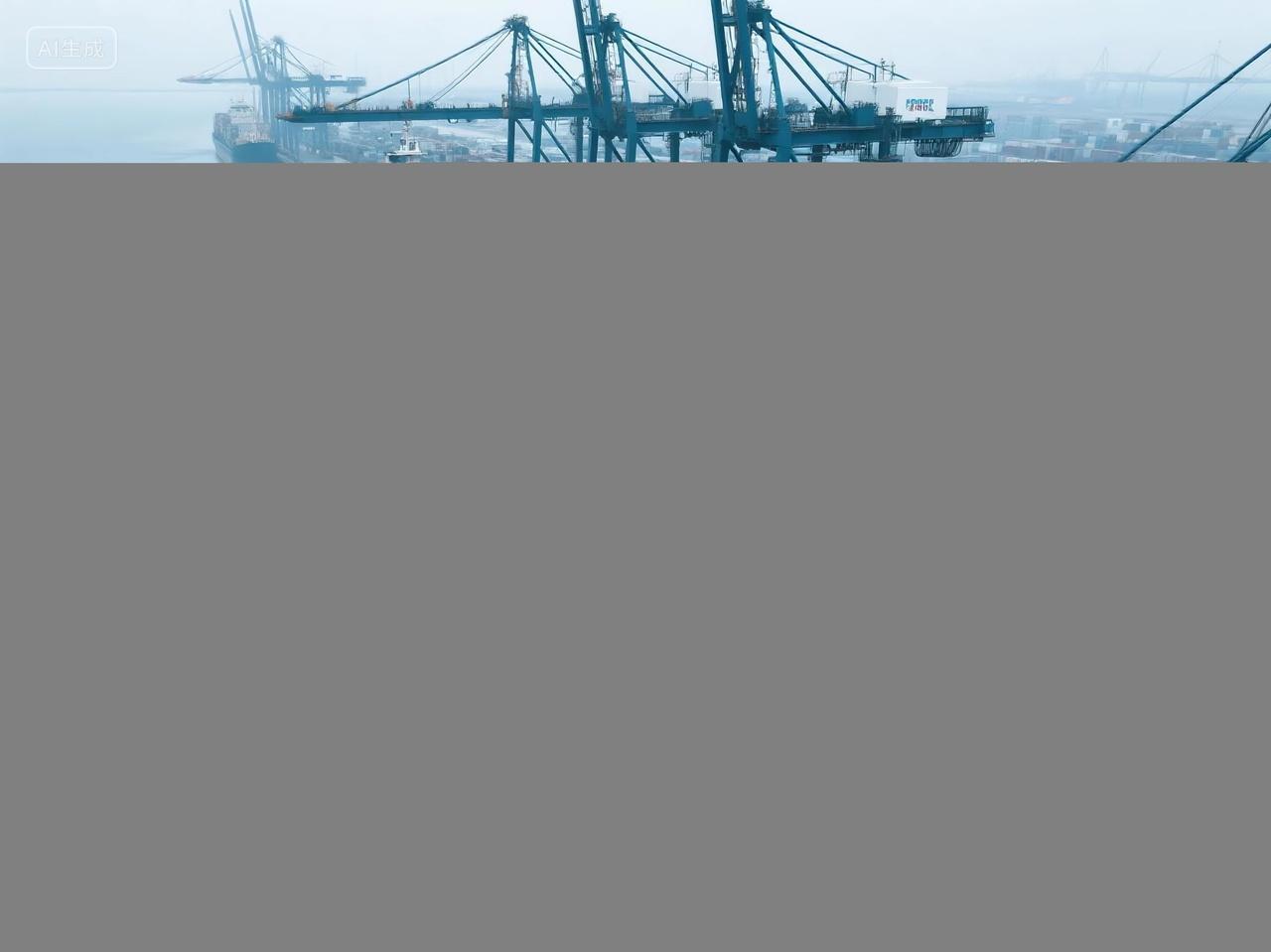 港口集装箱远洋货运图片