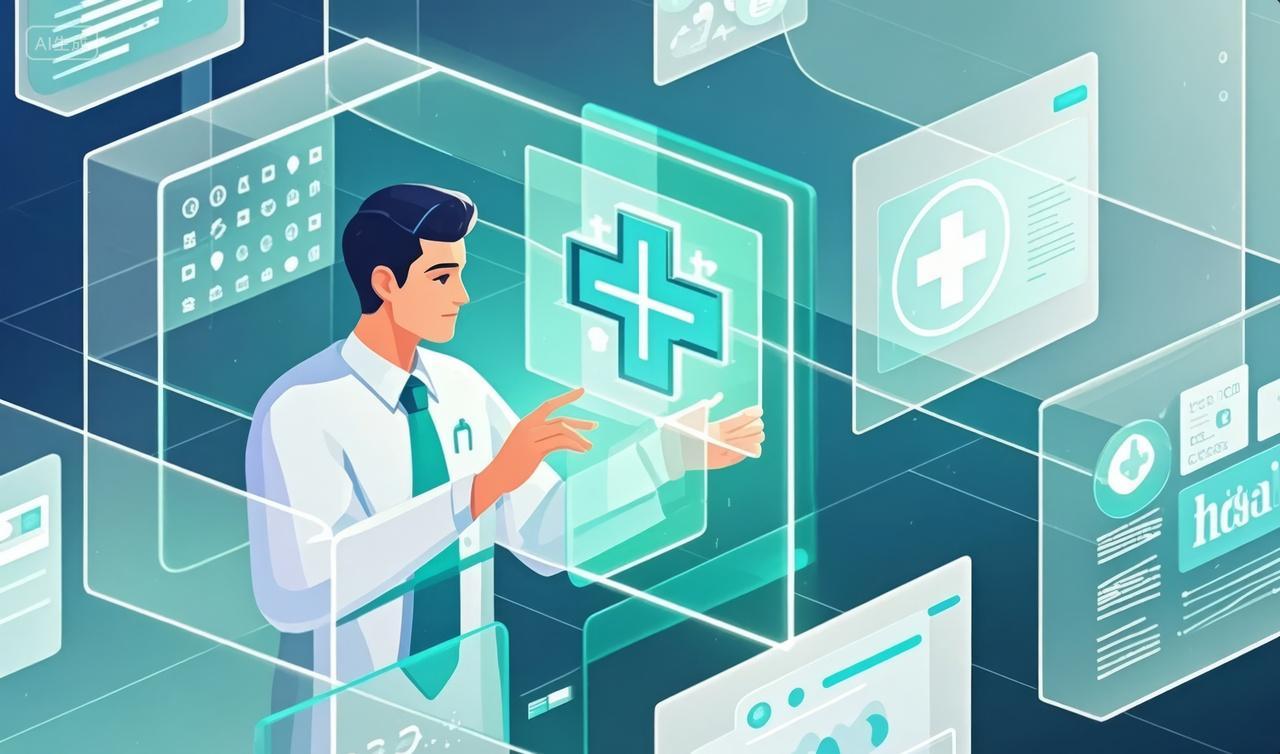 医生在线问诊远程医疗互联网健康科技背景