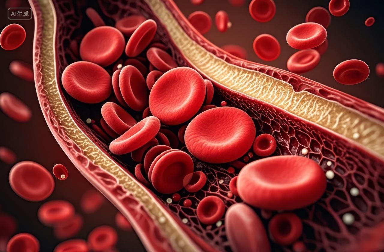红细胞血液血管微观医学科研健康背景图