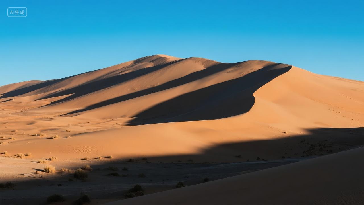 沙漠沙丘自然风光旅游探险干旱广阔背景图