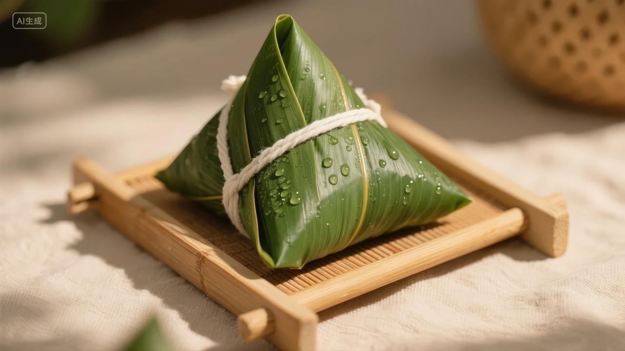 端午节粽子艾叶龙舟传统节日美食文化背景