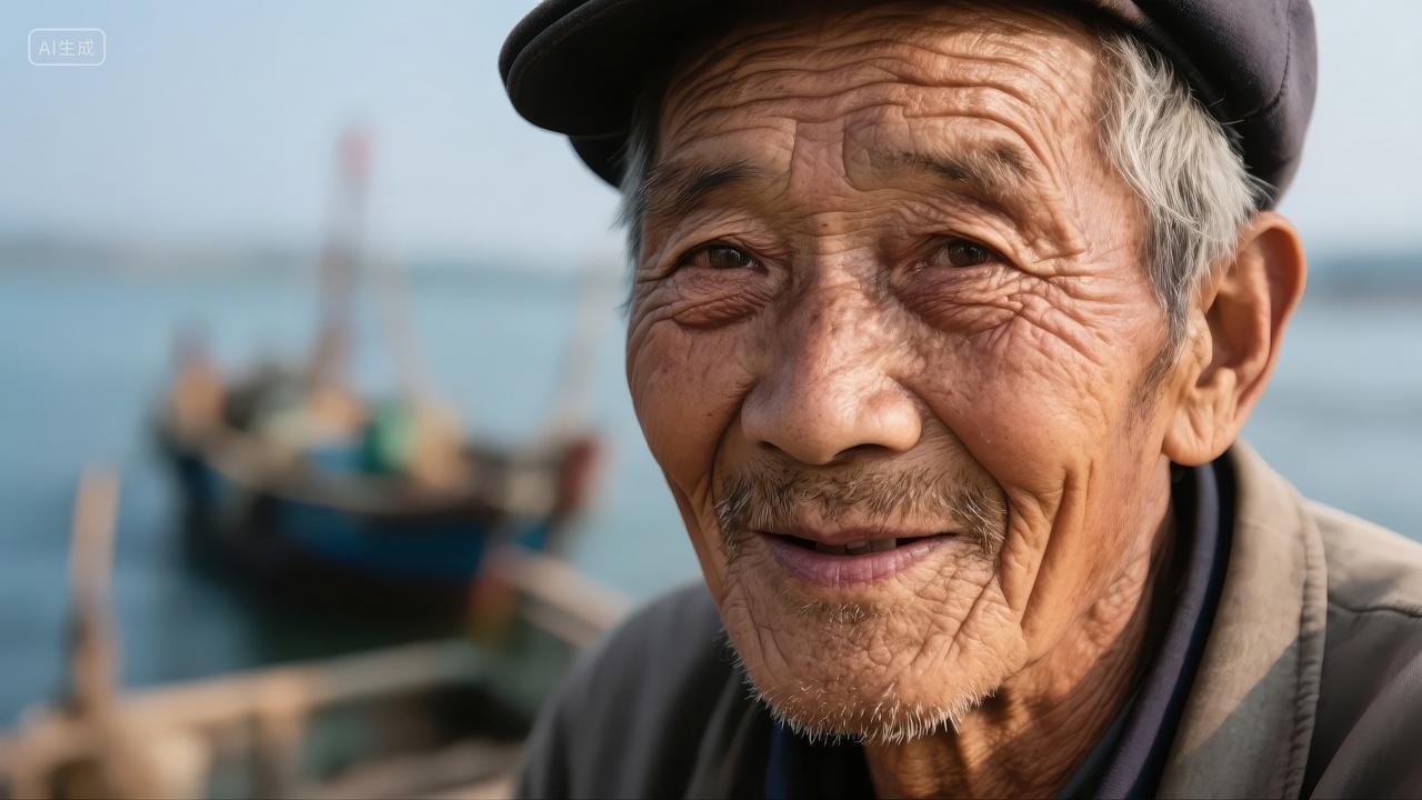 渔民老人肖像皱纹岁月生活纪实人文摄影