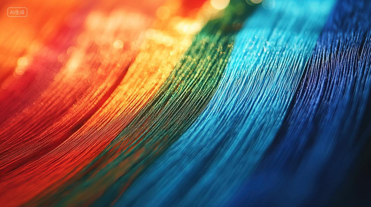 排列整齐的五彩纺织品丝线商业制造业服装背景