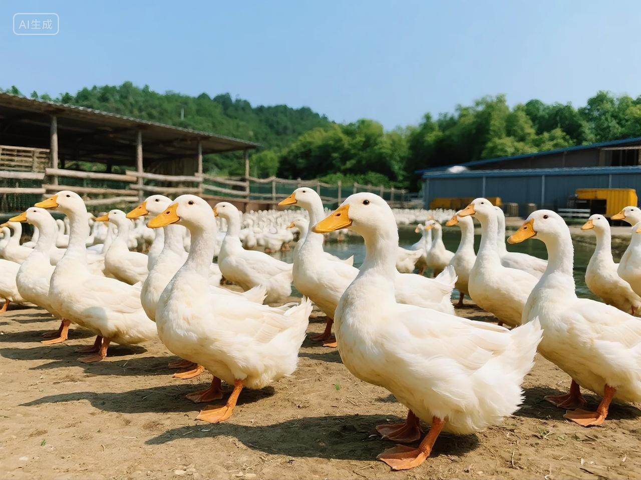 农家乐生态园养鸭场