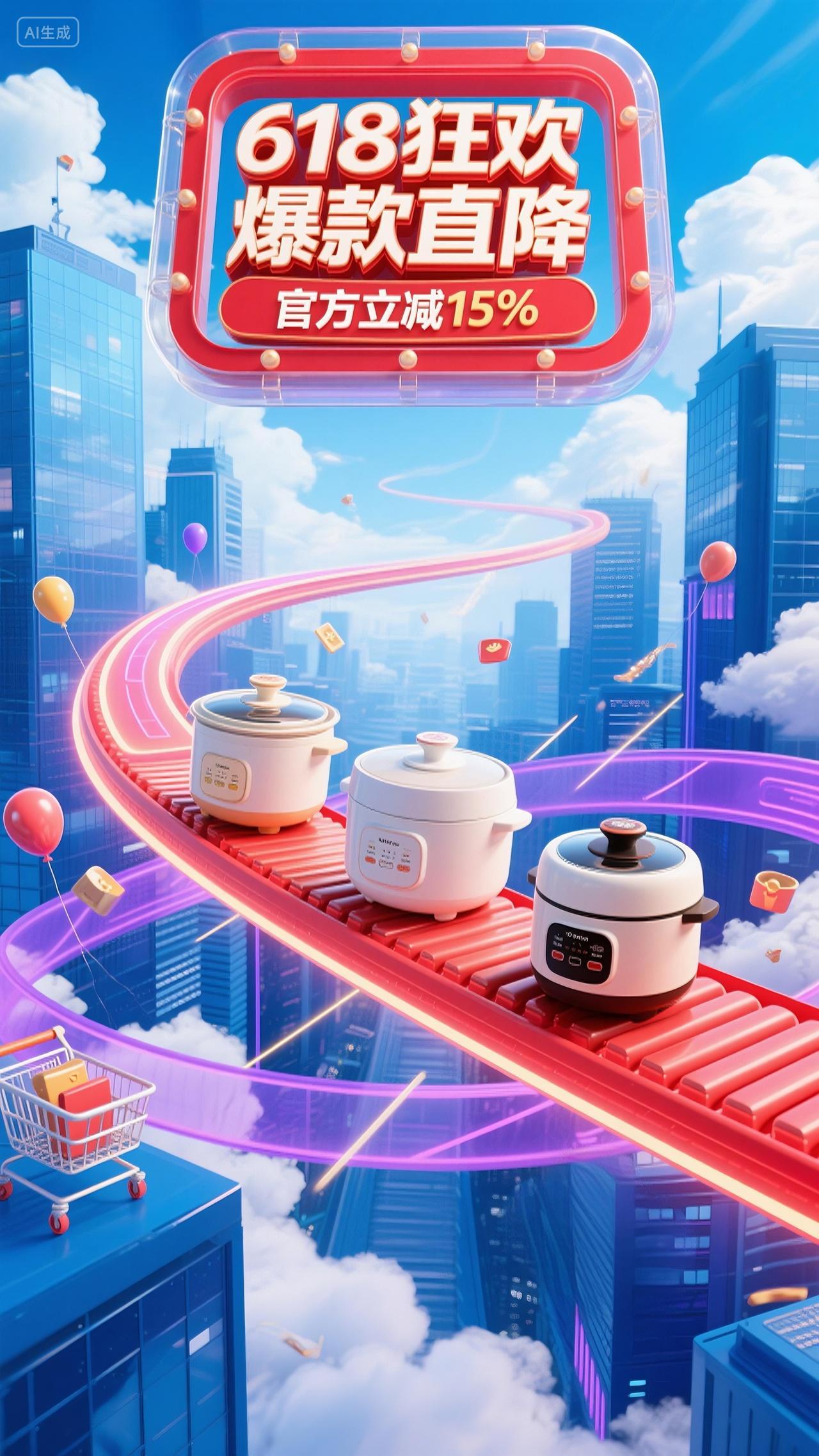 618电商节促销海报