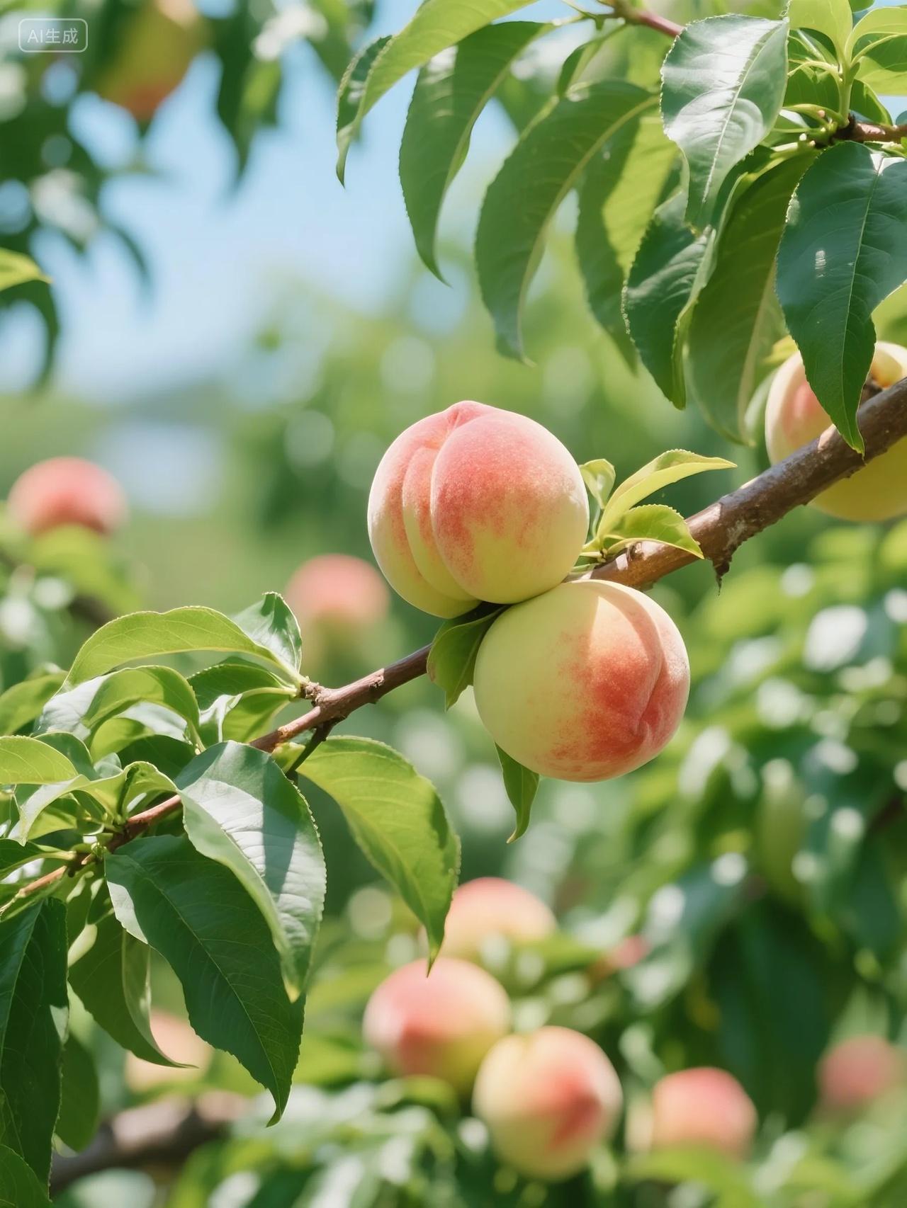 仙桃果园高清摄影图