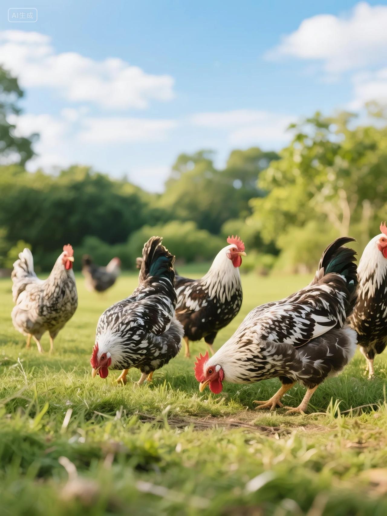 生态园芦花鸡摄影