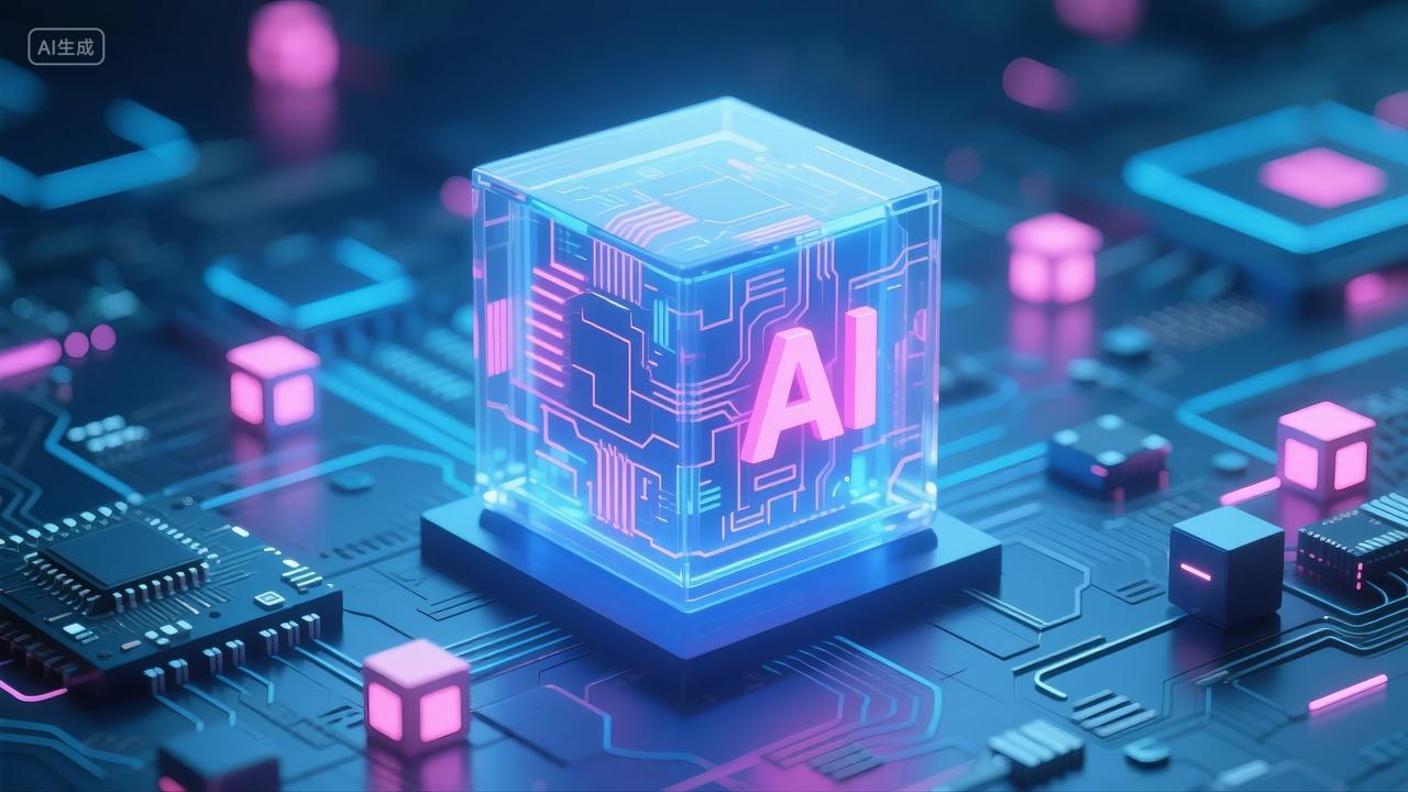 人工智能AI芯片科技未来创新数据概念背景