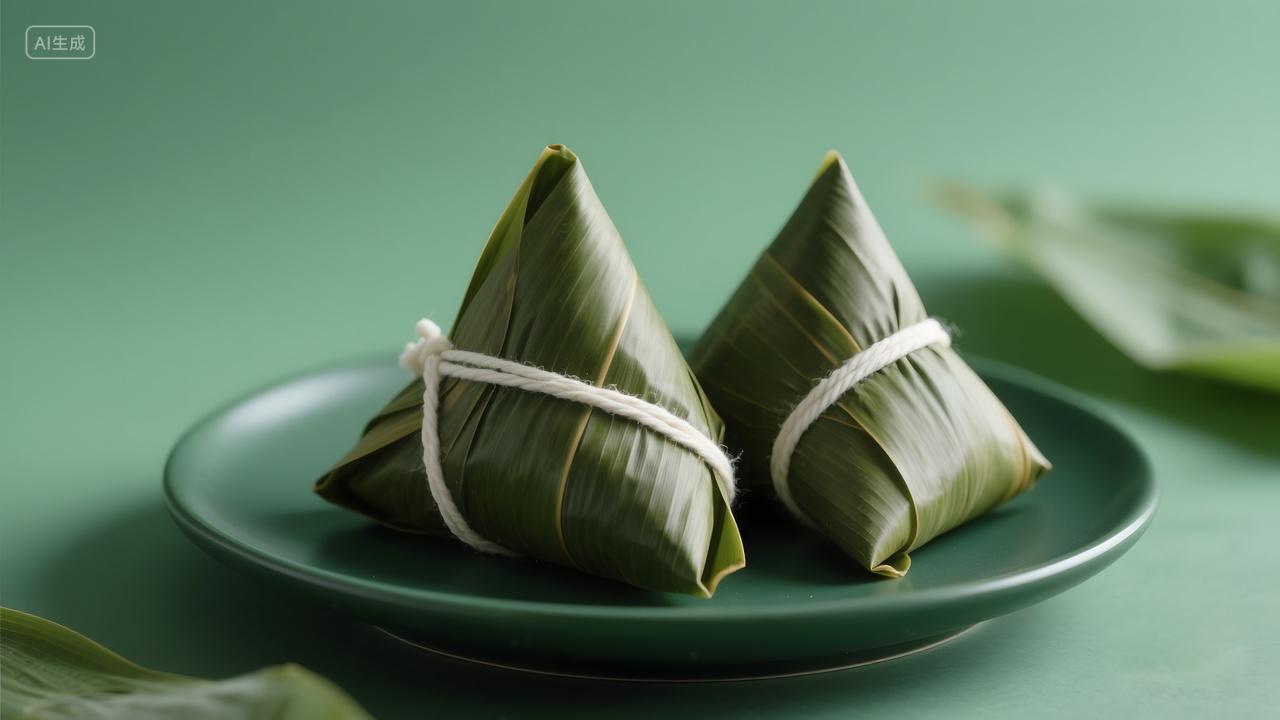 端午节粽子海报特写