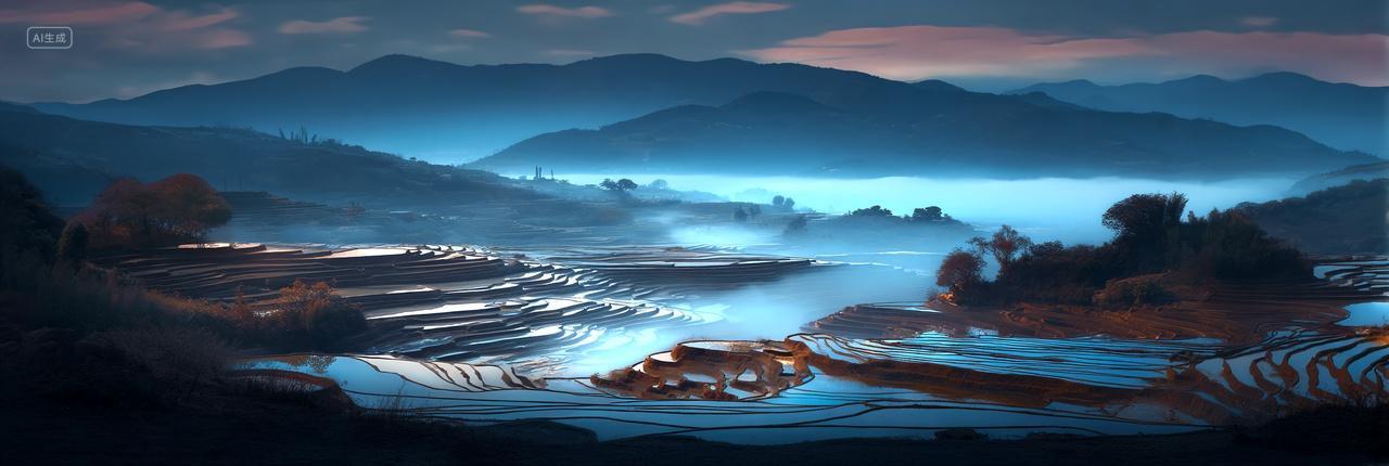 人间仙境指南在梯田水镜中捕捉治愈系光影