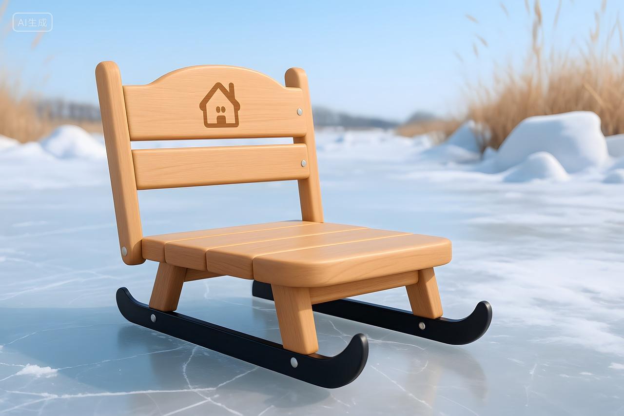 冰上冰车爬犁儿童冬季中国民间传统游戏道具