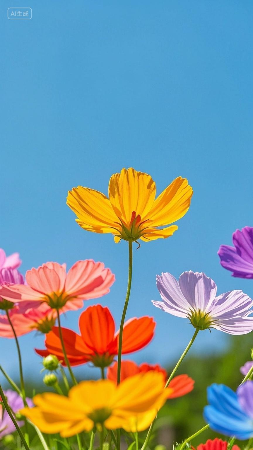 漂亮好看的几多花朵背景AI