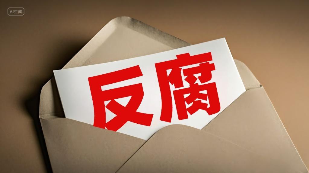 法律法制法律桌子上面有一个反腐信封AI