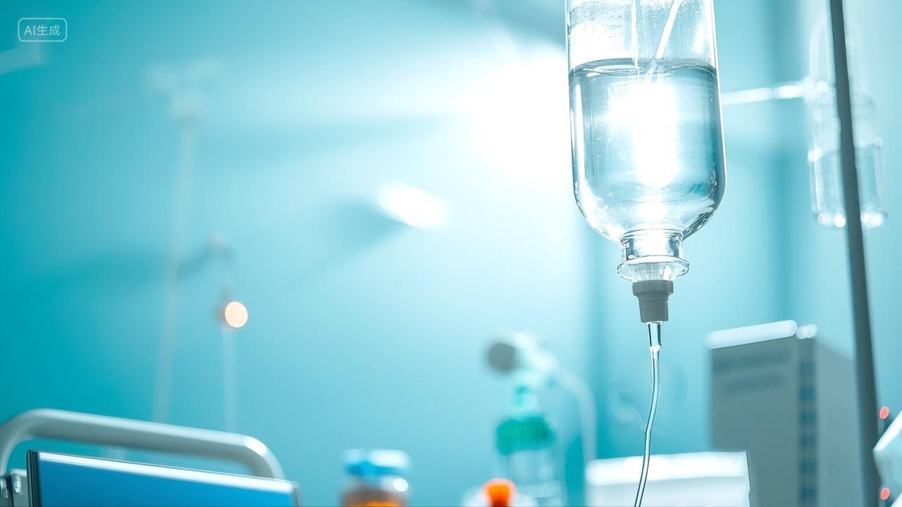 医疗静脉点滴输液背景AI