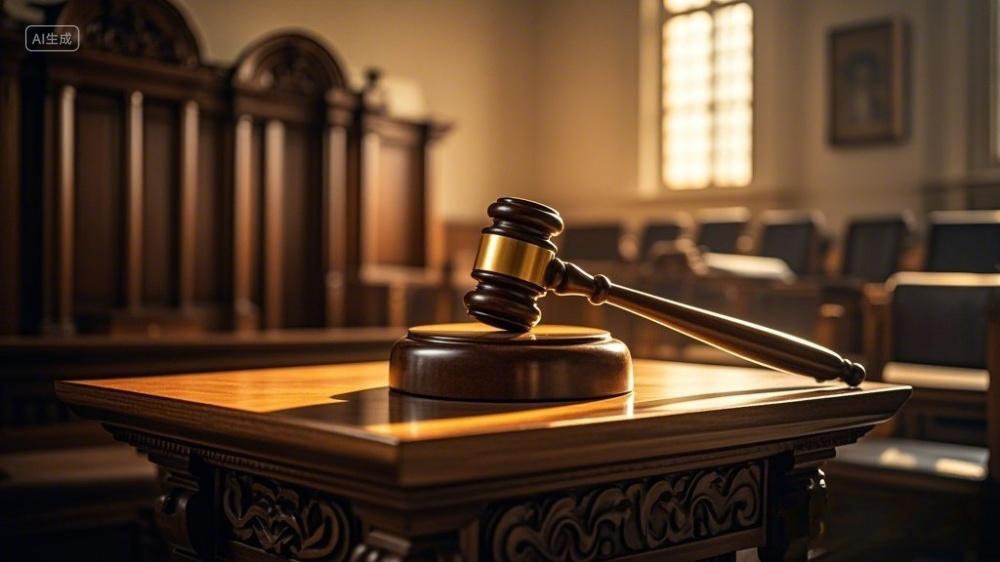 法律法制法律威严背景AI